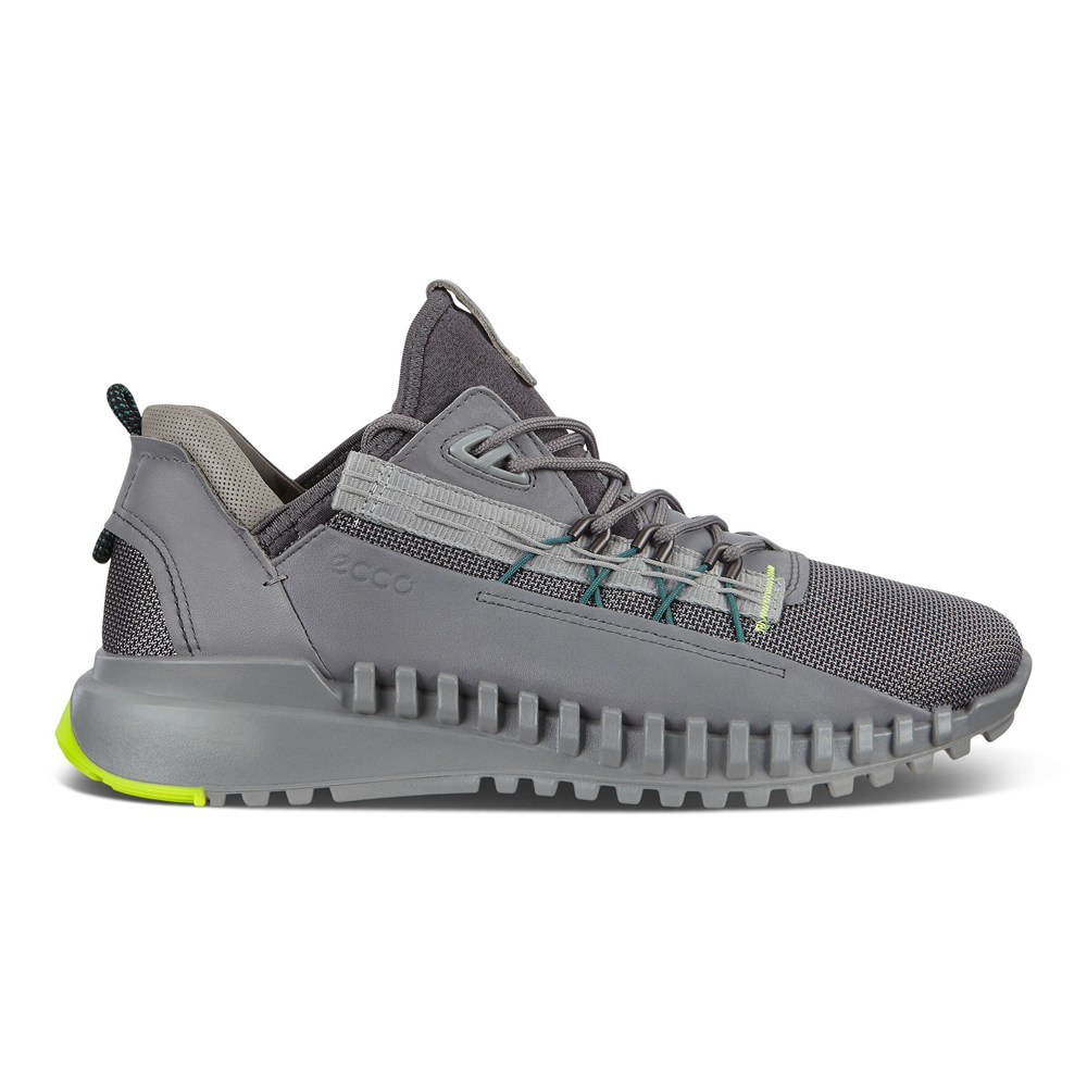 Mens Hiking Shoes - ECCO Zipflex Low - Dark Grey - 2970UEXMC